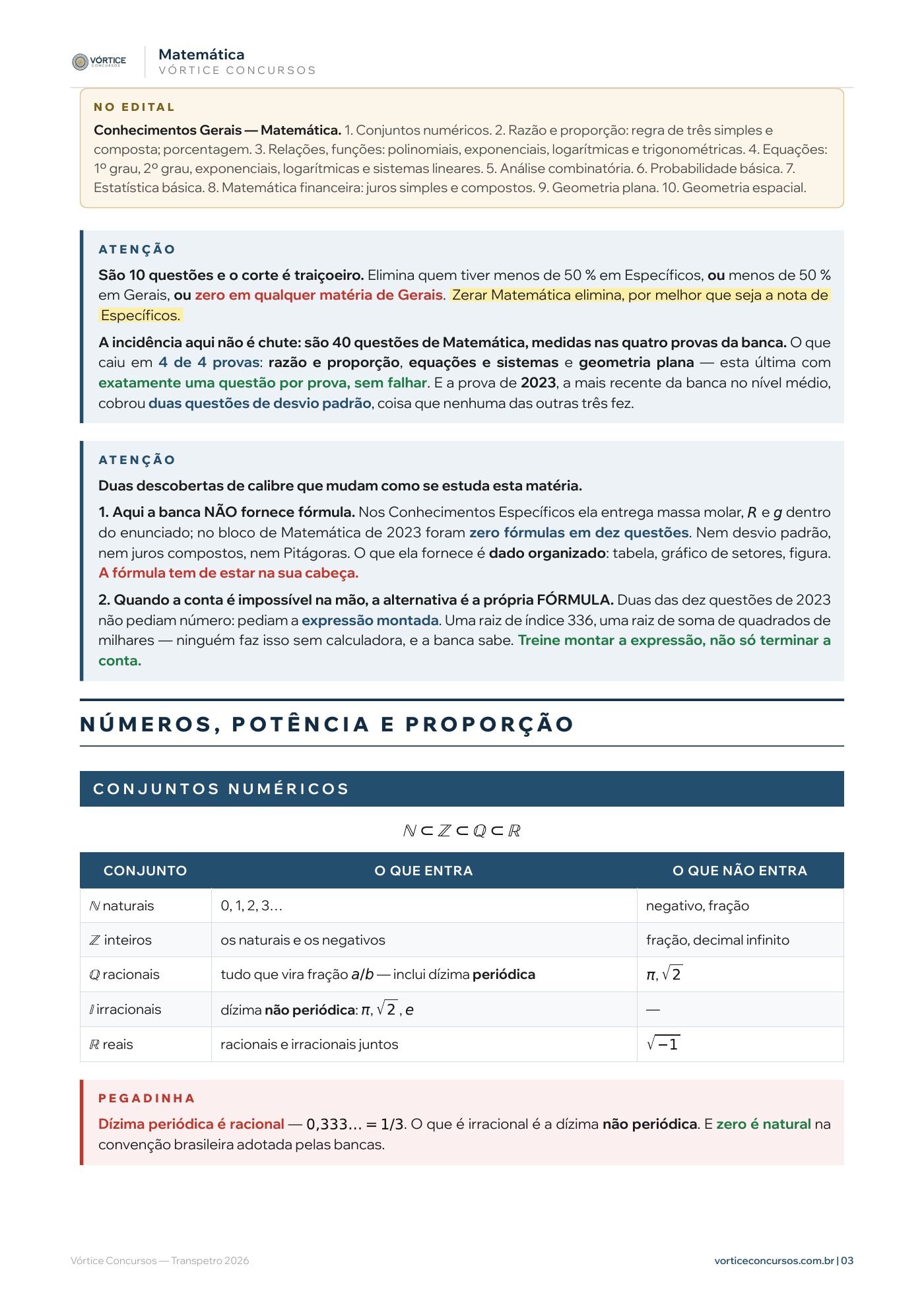 Página do resumo 17, Matemática